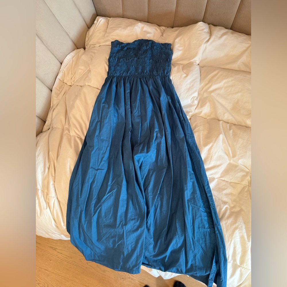 Mikoh Deep Blue Gathered Dress